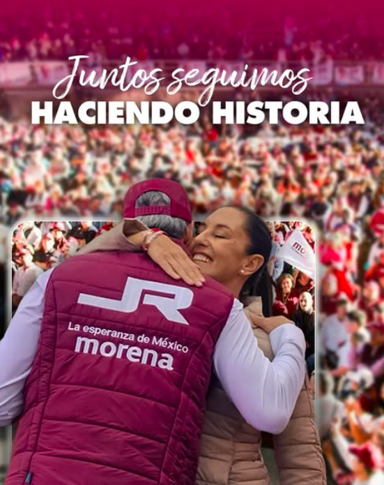 Claudia Sheinbaum y José Ramón Gómez Leal